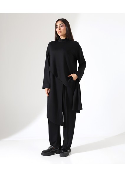 Kadın Asimetrik Boğazlı Iki Parça Büyük Beden Pamuk Takım indirimleri