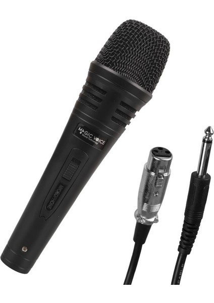 MV-1310 Dinamik Profesyonel Kablolu El Mikrofonu Xlr Girişli Alüminyum (5 Metre Kablolu)