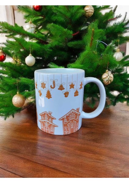 Kurabiye Evler Tasarım Porselen Kupa Bardak