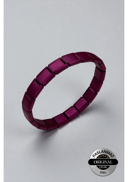 Italyan Charm Çelik Bileklik Renkli Model