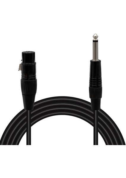 LD379 Xlr Canon Dişi - 6.3 mm Mono Erkek 1 Metre Kablo