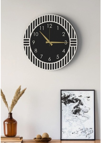 Modern Ahşap Duvar Saati Sağlam **çok Şık** ve Birarada..no:59 modelleri