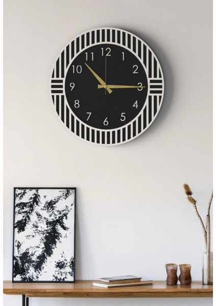 Modern Ahşap Duvar Saati Sağlam **çok Şık** ve Birarada..no:59 fırsatları