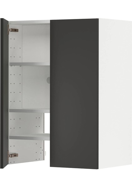 Metod Aspiratör Dolabı Nıckebo Mat Antrasit Koyu Gri 60 x 80 cm 2 Kapaklı