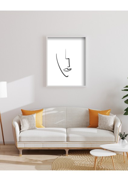 Kadın Yüz Dijital Baskı Poster (Çerçevesiz) modelleri