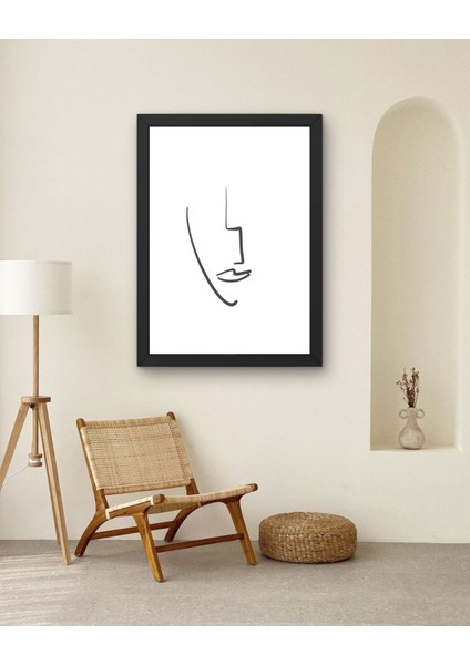 Kadın Yüz Dijital Baskı Poster (Çerçevesiz) fırsatları