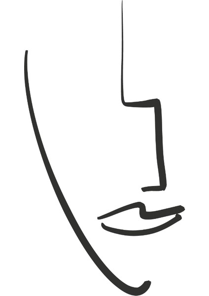 Kadın Yüz Dijital Baskı Poster (Çerçevesiz) indirimleri