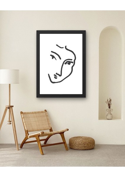 Kadın Yüz Dijital Baskı Poster (Çerçevesiz)