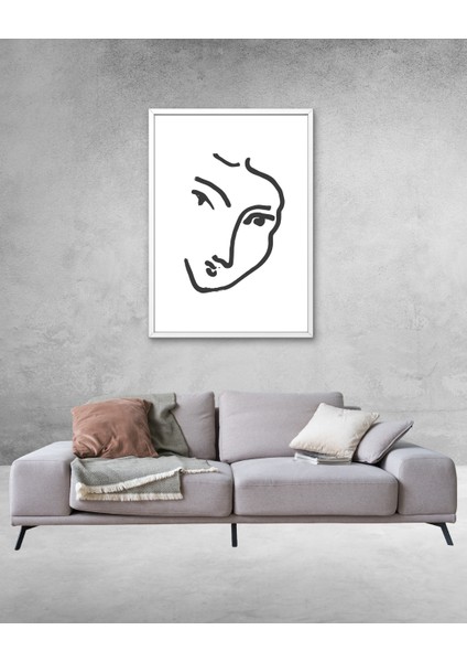Kadın Yüzü Dijital Baskı Poster (Çerçevesiz) fiyatları