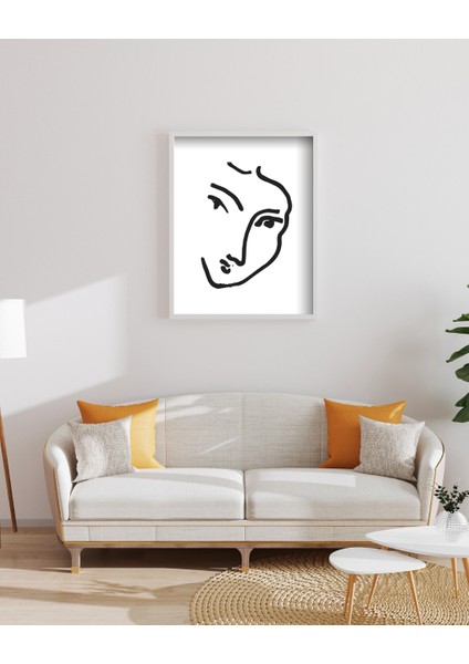 Kadın Yüzü Dijital Baskı Poster (Çerçevesiz) modelleri