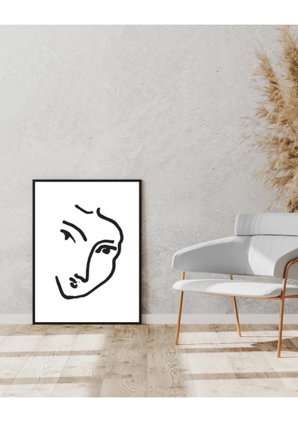 Kadın Yüzü Dijital Baskı Poster (Çerçevesiz) fırsatları