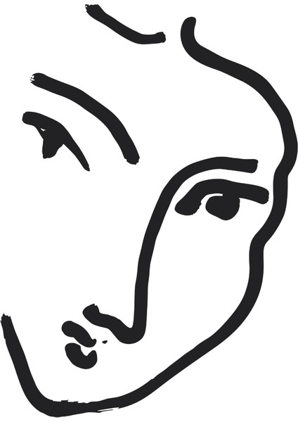 Kadın Yüzü Dijital Baskı Poster (Çerçevesiz) indirimleri