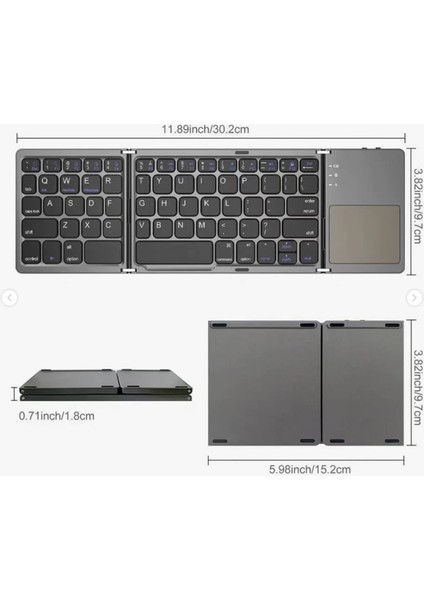 ZR443 B033 Katlanabilir Klavye