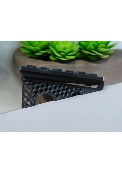 Masaüstü Klavye Standı / Tutucusu - Setup Görünümünü Zenginleştiren Dikey Dekorasyon - Istediğiniz Renkte