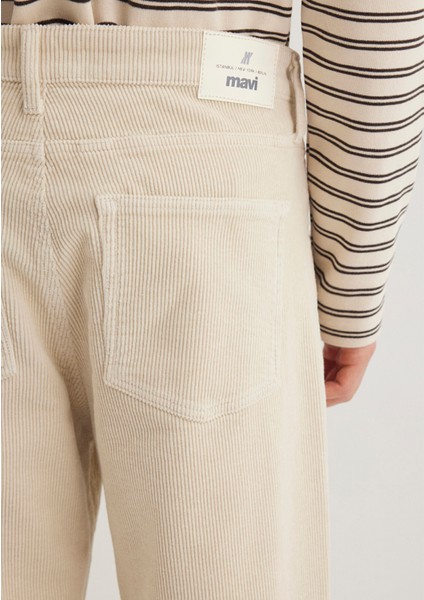 Atlanta Street Ekru Kadife Jean Pantolon 0010305-89111