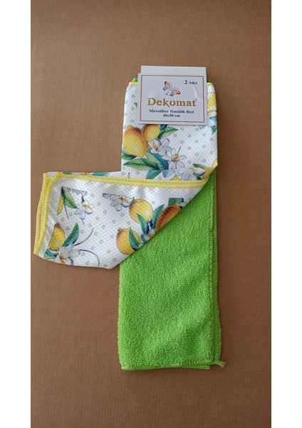 Microfiber Temizlik Bezi 40X50 cm 2 Adet (Bir Adetbaskılı Bir Adet Naturel) fiyatları