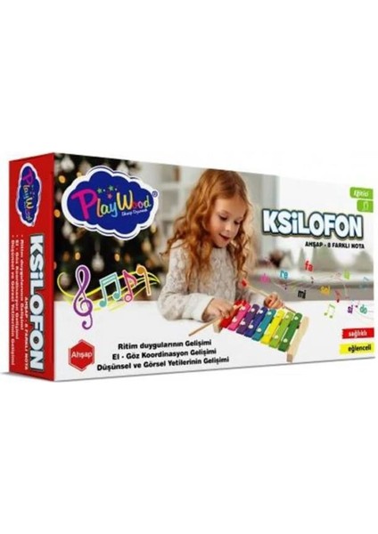 Playwood Ahşap 8 Farklı Notalı Ksilofon 405