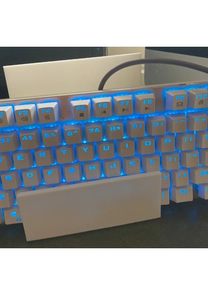 Masaüstü Klavye Standı / Tutucusu - Setup Görünümünü Zenginleştiren Dikey Dekorasyon - Istediğiniz Renkte