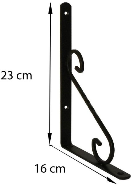 Ferforje Raf Altı No3 Siyah