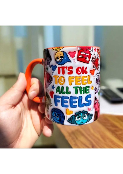 Ters Yüz 2-Inside Out 2 Tasarım Porselen Kupa- Ters Yüz Hediyelik Kupa Doğum Günü Hediyesi Kupa fiyatları