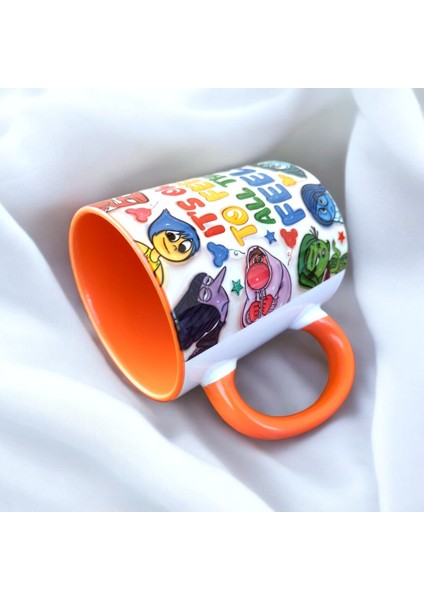 Ters Yüz 2-Inside Out 2 Tasarım Porselen Kupa- Ters Yüz Hediyelik Kupa Doğum Günü Hediyesi Kupa fırsatları