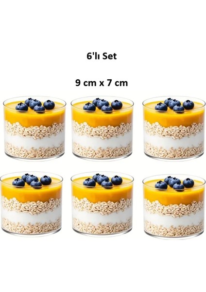 400 ml (6'lı Set) Borosilikat Cam Sunum Kasesi - Magnolia - Puding - Reçel - (9 cm x 5,5 Cm) fiyatları