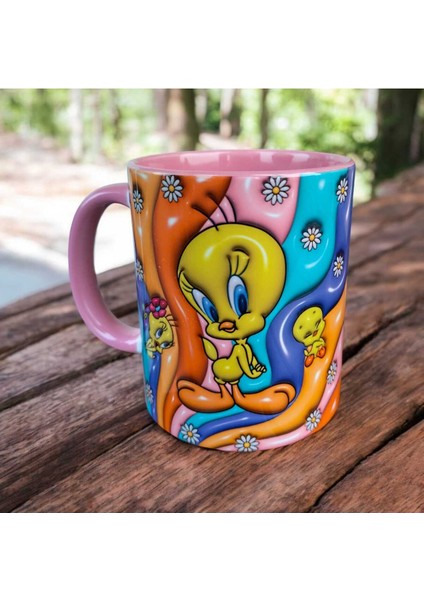 Tweety Tasarım Hediyelik Çay Kahve Kupası-Doğum Günü Hediyesi Kupa Bardak modelleri