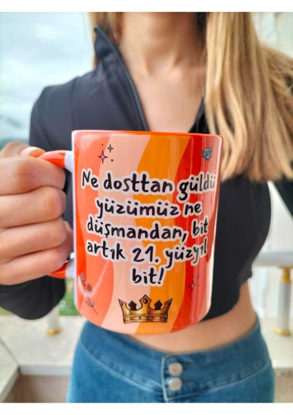 Prens Ne Dosttan Güldü Yüzümüz Ne Düşmandan Yazılı Prens Hediyelik Ev Ofis Kupası, Doğum Günü Hediye