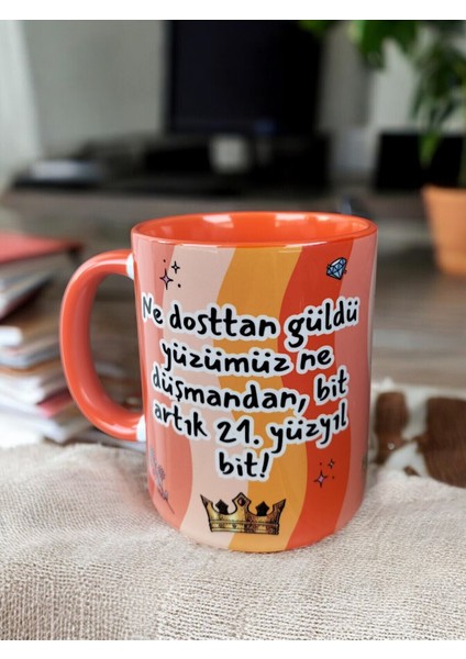 Prens Ne Dosttan Güldü Yüzümüz Ne Düşmandan Yazılı Prens Hediyelik Ev Ofis Kupası, Doğum Günü Hediye modelleri