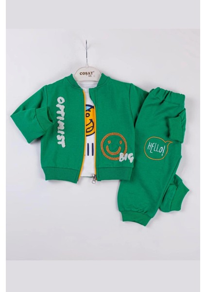 Optimist Nakışlı Erkek Bebek Takım