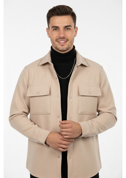 Dar Kesim Cepleri Kapaklı Çıtçıtlı Ince Kaşe Ceket Mont 2500559 fiyatları