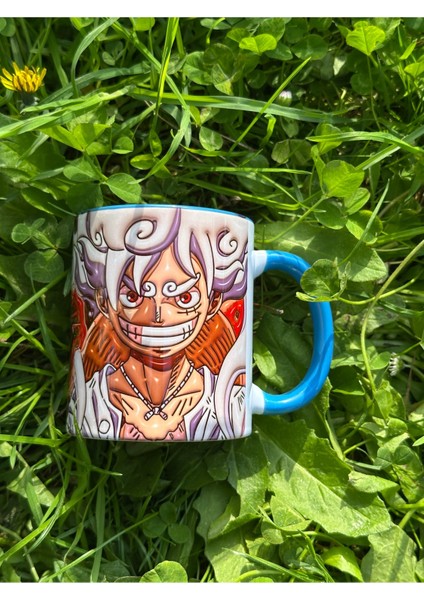 One Piece Luffy Gear 5 Nika Tasarım Porselen Kupa Bardak-Anime Kupa fiyatları
