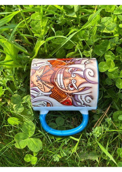 One Piece Luffy Gear 5 Nika Tasarım Porselen Kupa Bardak-Anime Kupa modelleri