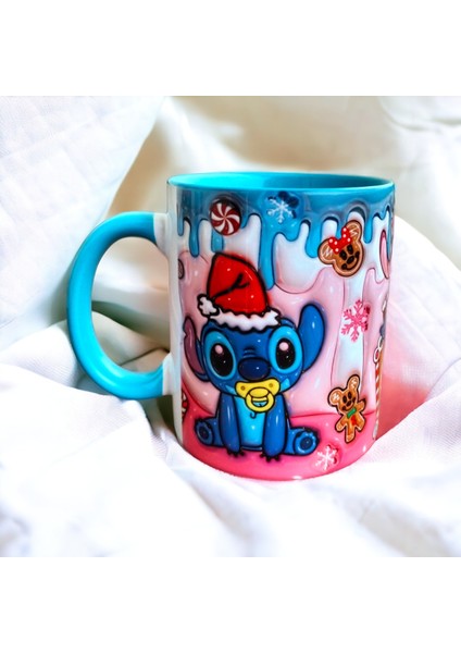 Stitch ve Angel Hediyelik Porselen Kupa- Doğum Günü Hediyesi Ev Ofis Kupası fırsatları