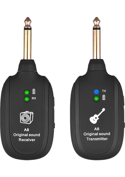 MV-19583 Uhf Gitar Tip Kablosuz Amfi ve Enstrüman Kablosuz Mikrofonu