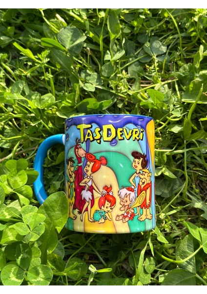 Taş Devri Çakmaktaş Yabba Dabba Doo! Kaliteli Porselen Mega Kupa Bardaj-Hediyelik Çay Kahve Kupası modelleri