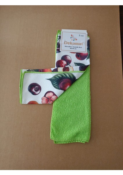 Microfiber Temizlik Bezi 40X50 Cm2 Adet (Bir Adet Baskılı Bir Adet Naturel fiyatları