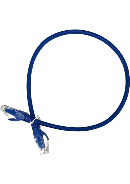 AC-602-005 50CM Utp Cat6 Patch Kablo Mavi Cu, Lszh Awg 26/7 fiyatları