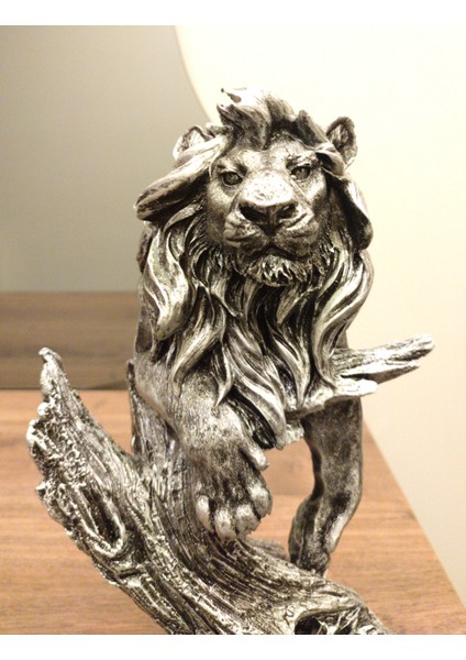Tasarım Ağaçlı Aslan Biblo Heykel Ev Dekor Dekoratif Hediyelik modelleri