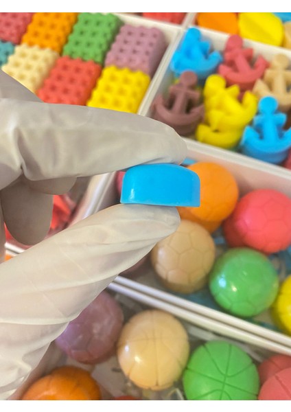 Hediyelik, Dekoratif Sabunlar, Renkli Mini Kalp 10'lu,25'li ve 50'li Paketler (Bir Pakette 8 Adet) fırsatları