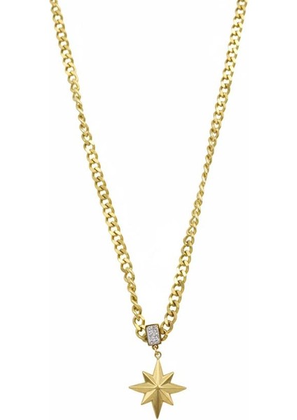 Kutup Yıldızı Zincir Kolye - Altın