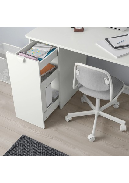 Larande Çocuk Çalışma Masası Beyaz 120 x 58 cm fırsatları