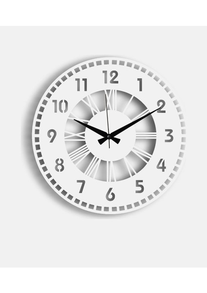 Modern Ahşap Duvar Saati Sağlam **çok Şık** ve Birarada..no:63