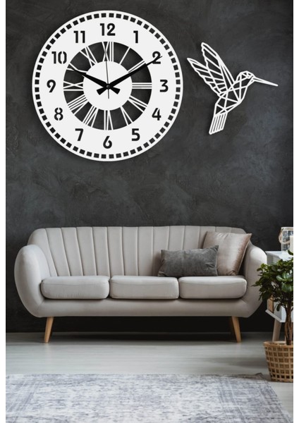 Modern Ahşap Duvar Saati Sağlam **çok Şık** ve Birarada..no:63 indirimleri