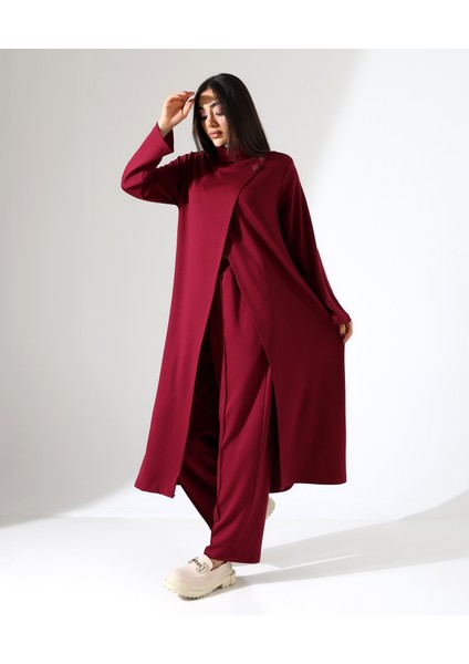Kadın Yumuşak Modal Asimetrik Boğazlı Büyük Beden Takım fiyatları