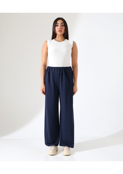 Kadın Beli Lastikli Yün Viskon Büyük Beden Pantolon fiyatları