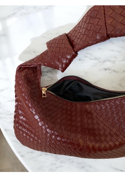 Bordo Baget Çanta modelleri