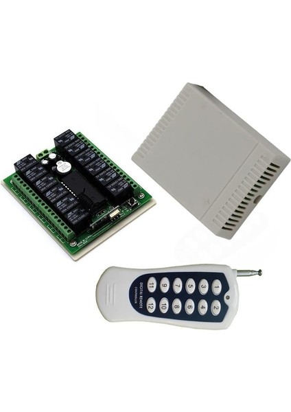 12 Volt - 433 Mhz 12 Kanallı Uzaktan Kumandalı Garaj Kumandası Kopyalama ve Role Devresi fiyatları