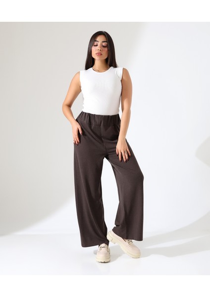 Kadın Beli Lastikli Yün Viskon Büyük Beden Pantolon fiyatları
