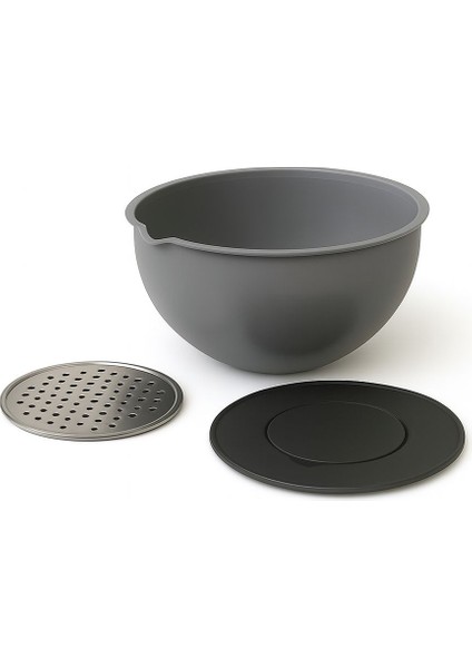 Çok Amaçlı Kapaklı Rende Aparatlı Karıştırma ve Saklama Kasesi